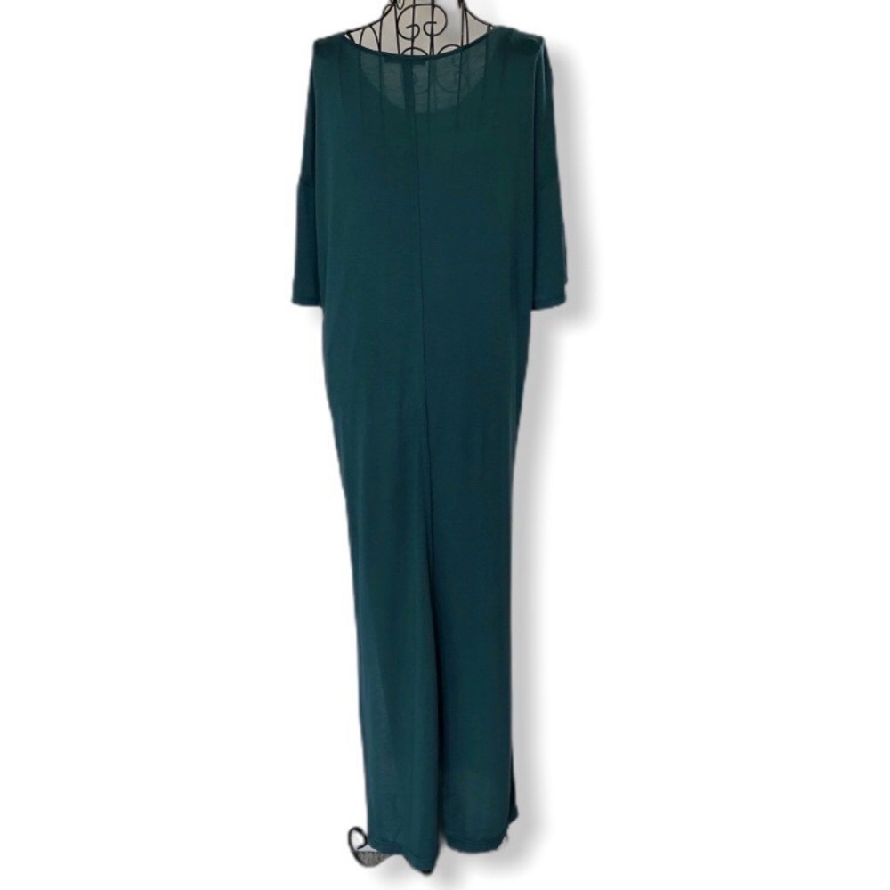 Baja East 100% Modal Short-sleeve Lagenlook Maxi Dress Size X-Small - Picture 7 of 10